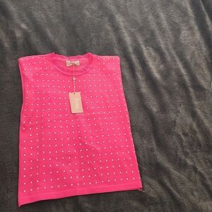 Womens Rhinestone Sweater